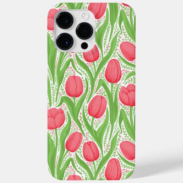 Tulips in red and green Case-Mate iPhone case (Back)