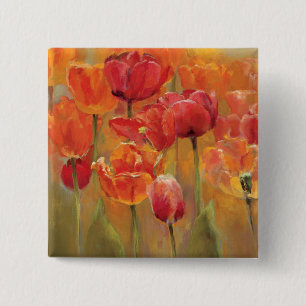 Tulips in the Midst 15 Cm Square Badge