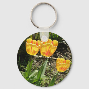 Tulips in the sun Keychain