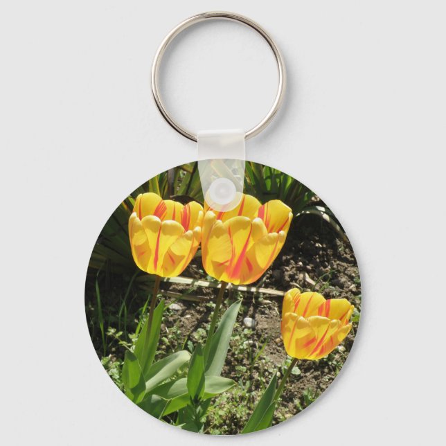 Tulips in the sun Keychain (Front)