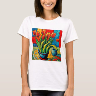 Tulips in vase T-Shirt
