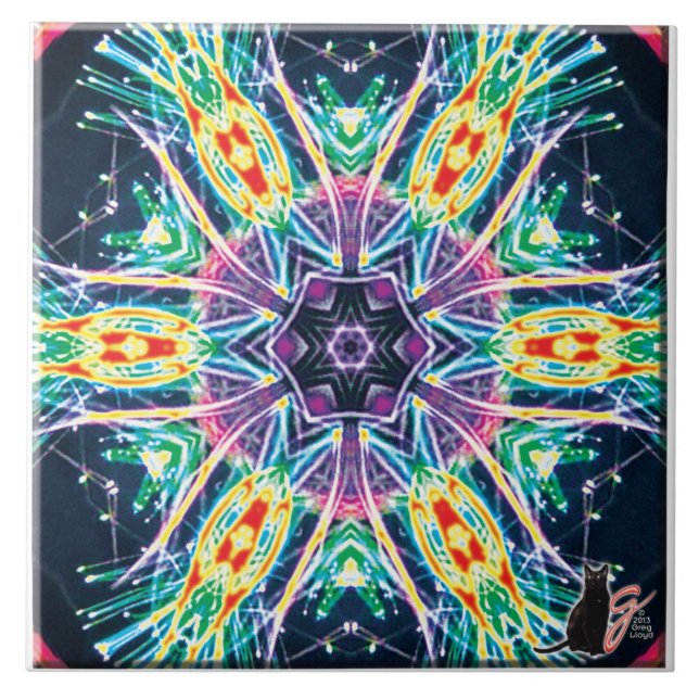 Tulips Kaleidoscope Tile (Front)