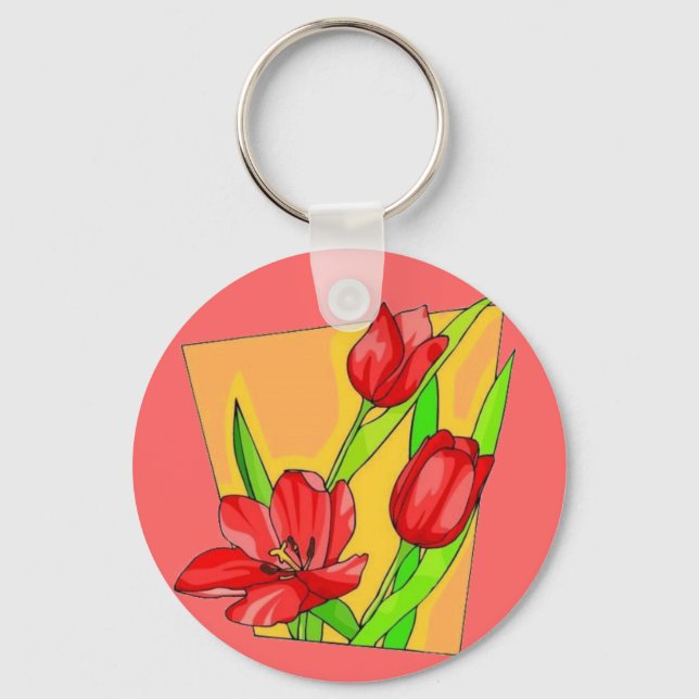 Tulips Key Ring (Front)