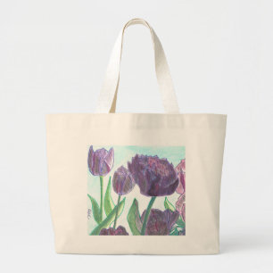 Tulips Large Tote Bag