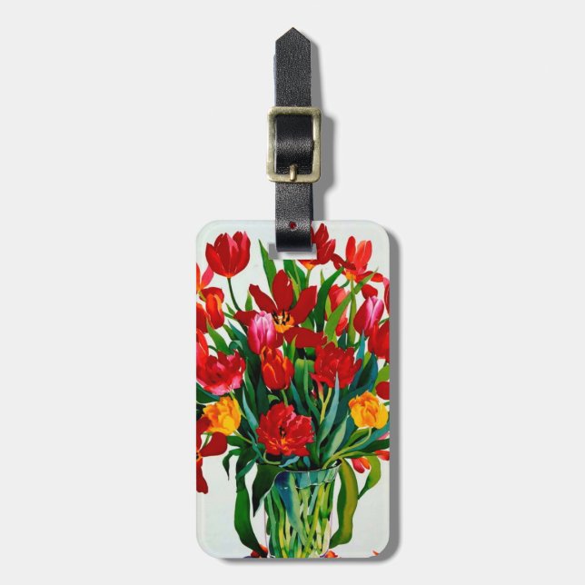 Tulips Luggage Tag (Front Vertical)