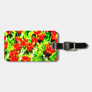 Tulips Luggage Tag