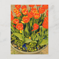 Tulips modern floral flower festival