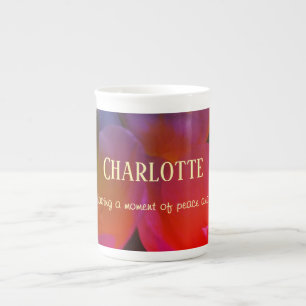 Tulips Moment of Peace and Quiet Floral Coffee Mug
