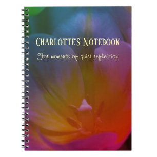 Tulips Name and Message Floral Notebook or Journal