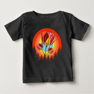 tulips nature botanical plant baby T-Shirt