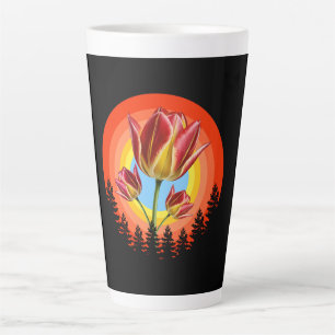 tulips nature botanical plant latte mug