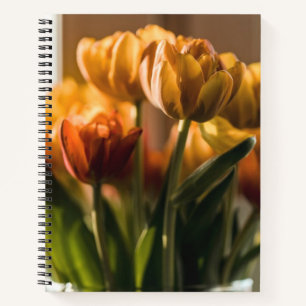 Tulips Orange Flowers Notebook