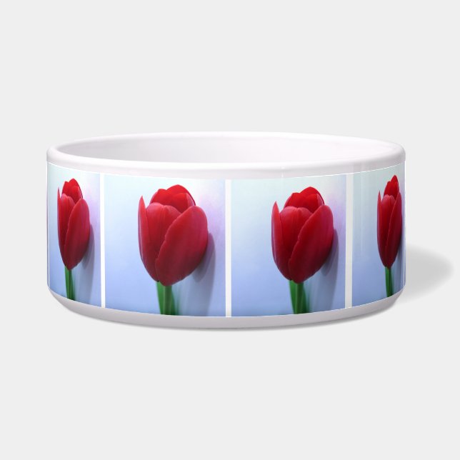 Tulips Pet Bowl (Front)