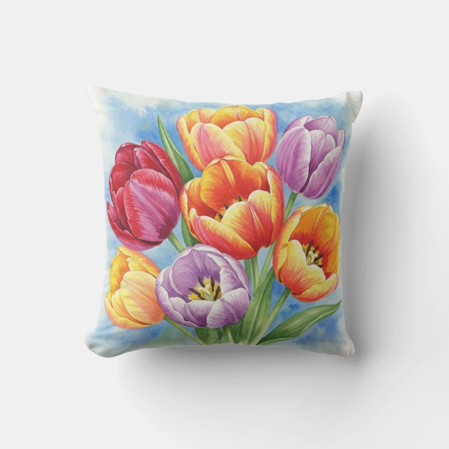 Tulips Pillow (Front)