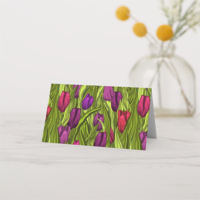 Tulips Place Card (Back)