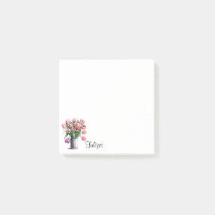 Tulips post-it notes