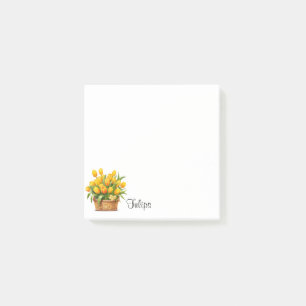 Tulips post-it notes