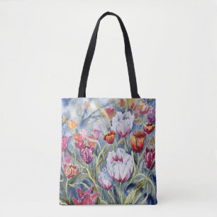Tulips Shoulder Tote Bag