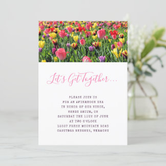 Tulips Spring Fling Invitation