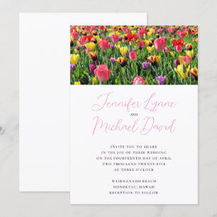 Tulips Spring Wedding Invitation