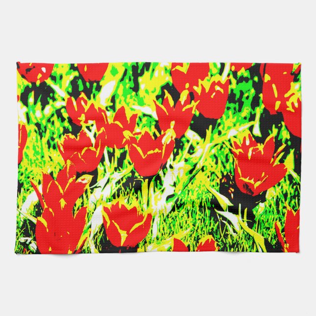 Tulips Tea Towel (Horizontal)