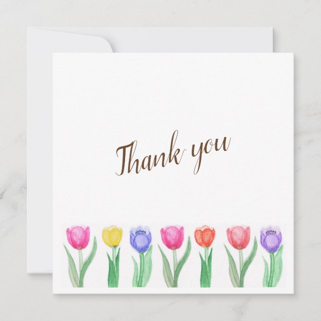 Tulips Thank you card (Front)