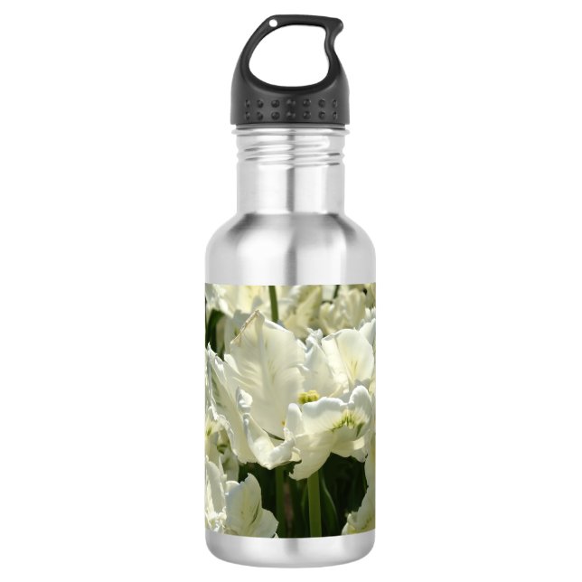 Tulips the white 710 ml water bottle (Front)