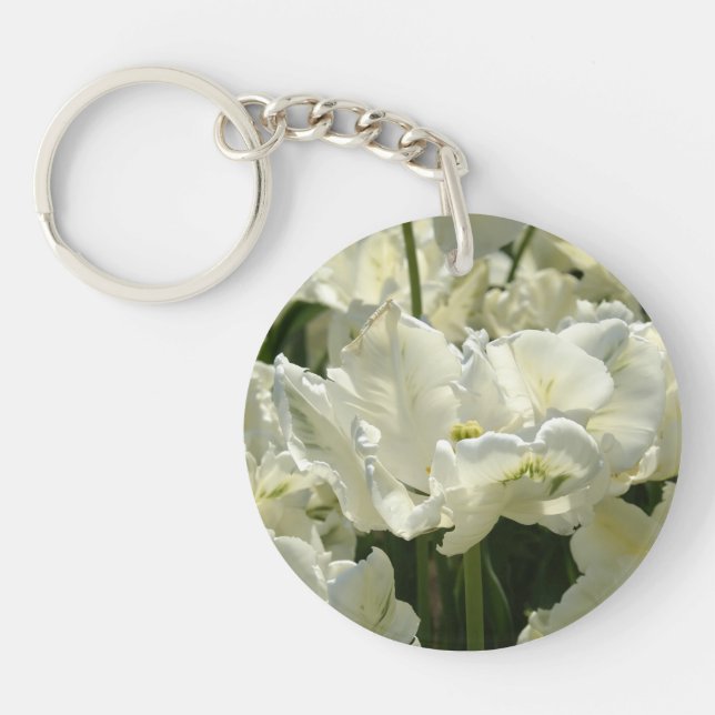 Tulips the white key ring (Front)