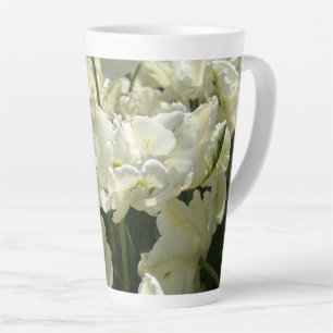 Tulips the white latte mug