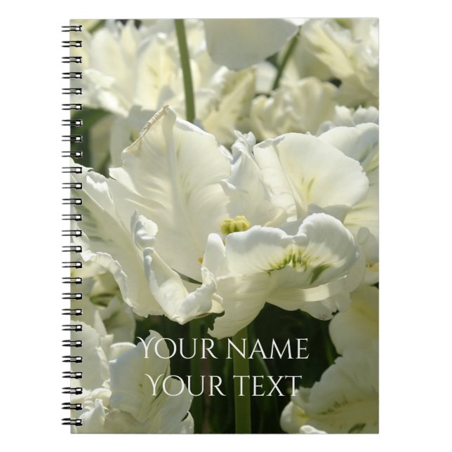 Tulips the white notebook (Front)
