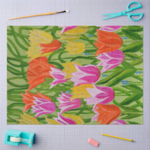 Tulips tissue paper