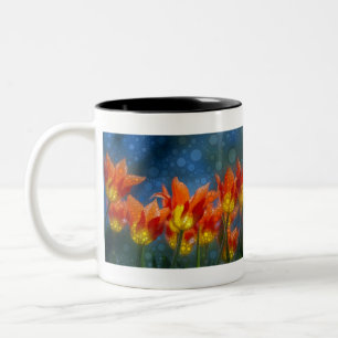 Tulips Two-Tone Coffee Mug