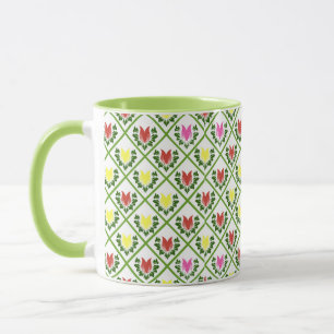 Tulips White Mug