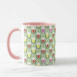 Tulips White Mug