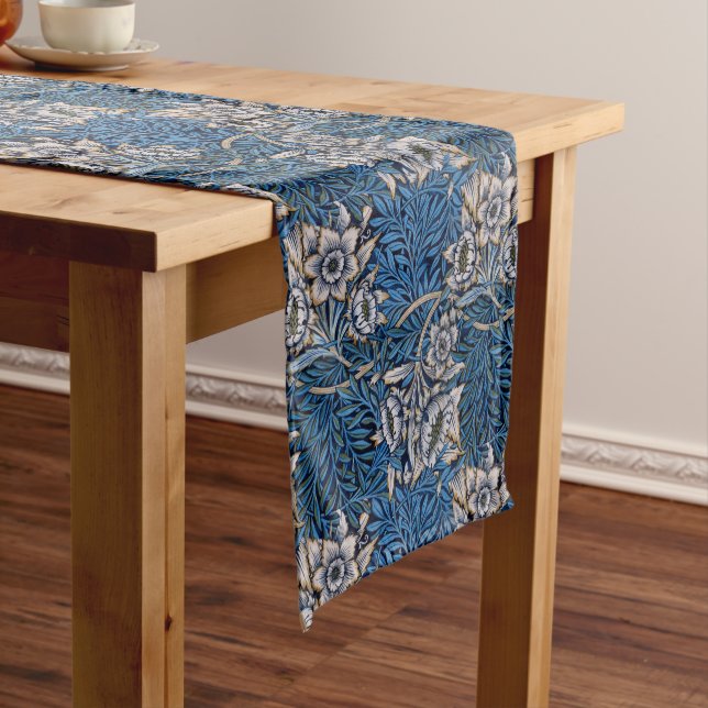 Tulips William Morris Short Table Runner (In Situ)