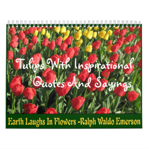 Tulips With Quotes and Sayings Calendar