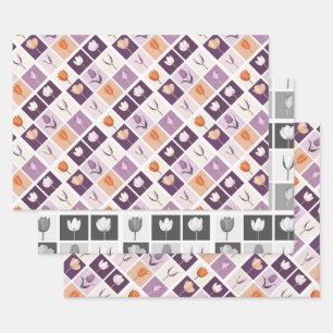 Tulips Wrapping Paper Sheet