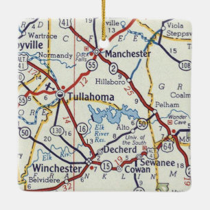 Tullahoma TN Ceramic Ornament