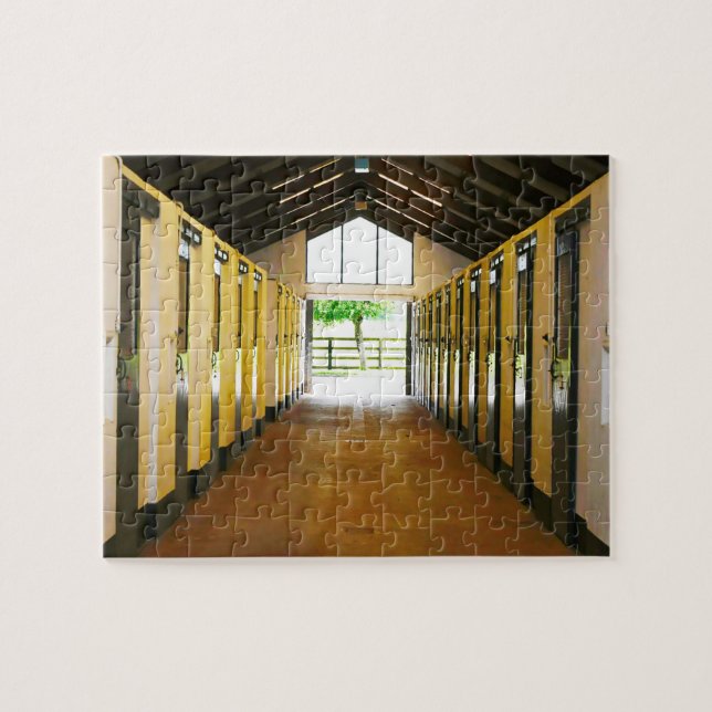Tully Kildare Horse Stalls Jigsaw Puzzle (Horizontal)