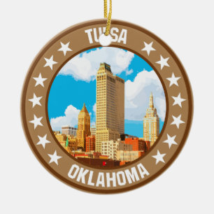 Tulsa                                              ceramic ornament