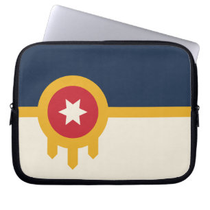 Tulsa City Flag Laptop Sleeve