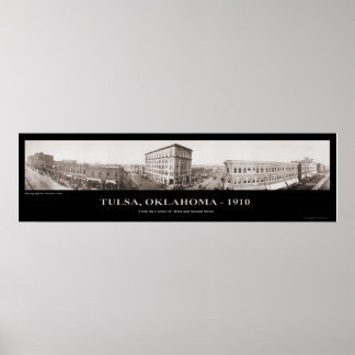 Tulsa, OK -  Panoramic Photograph - 1910 Poster