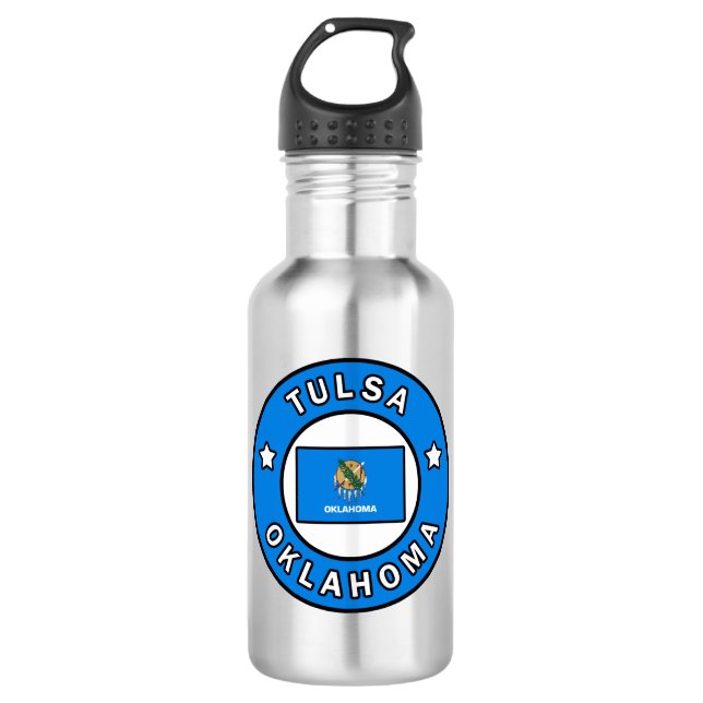 Tulsa Oklahoma 532 Ml Water Bottle (Front)