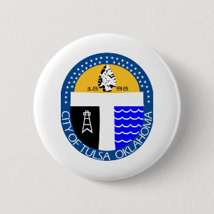 Tulsa, Oklahoma 6 Cm Round Badge