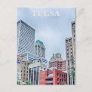 tulsa oklahoma downtown postcard
