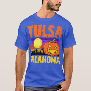 Tulsa Oklahoma Happy Halloween Party Local City Pr T-Shirt
