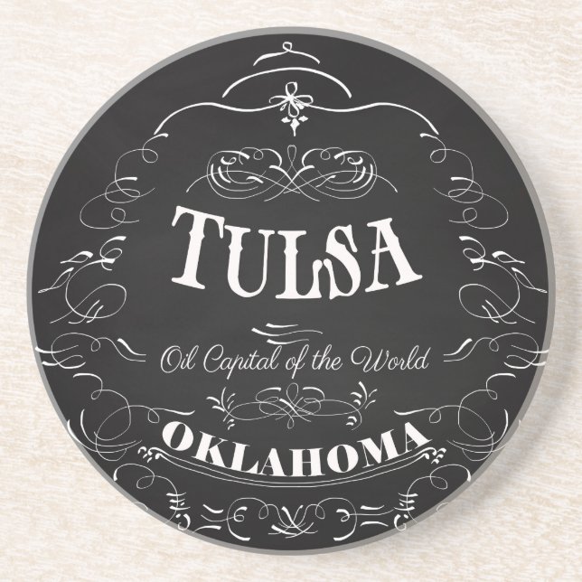 Tulsa, Oklahoma - Oil Capital of the World Coaster (Front)