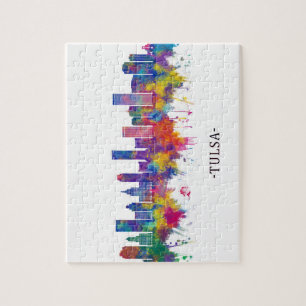 Tulsa Oklahoma Skyline Jigsaw Puzzle