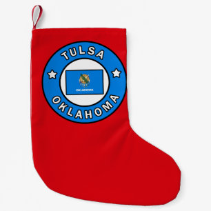 Tulsa Oklahoma Small Christmas Stocking
