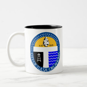 Tulsa, Oklahoma Two-Tone Coffee Mug